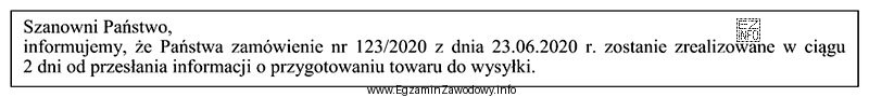 Przedstawiona informacja została sporządzona w celu poinformowania
