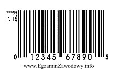 Na rysunku przedstawiono przykład kodu kreskowego