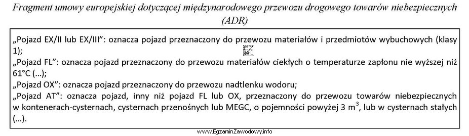 Korzystając z zamieszczonego fragmentu umowy określ oznaczenie pojazdu 