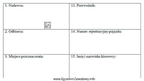 Przedstawiony formularz stanowi fragment