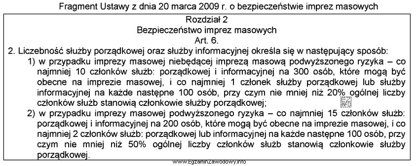 Na podstawie fragmentu ustawy ustal, ile powinna wynosić liczebność sł