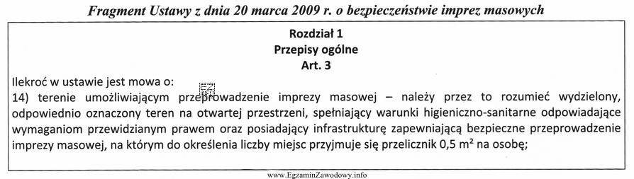 Na podstawie fragmentu ustawy ustal, ile osób maksymalnie moż