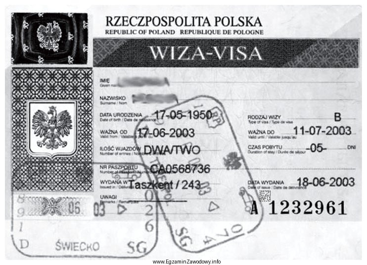 Wiza przedstawiona na rysunku umożliwiała