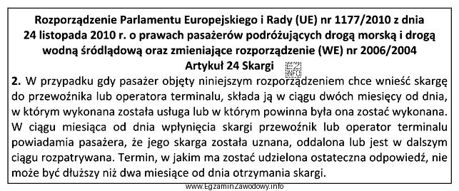W jakim terminie najpóźniej — zgodnie z zamieszczonym fragmentem 