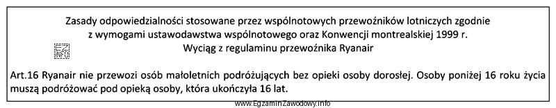Dzieci, które w dniu wylotu nie ukończyły 5 