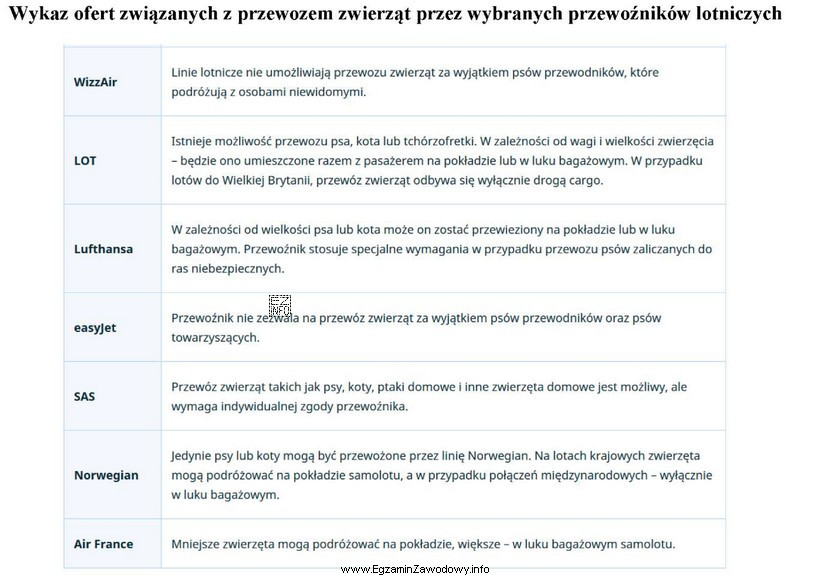 Którego przewoźnika wybierze pasażer planujący podróż 