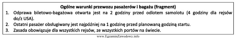 Zgodnie z informacją przewoźnika, pasażer odlatujący z Warszawy 