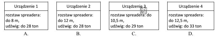 Które urządzenie należy zastosować do przeniesienia kontenera 40