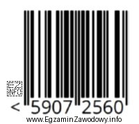 Na zdjęciu jest przedstawiony kod kreskowy