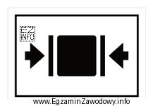 Znak manipulacyjny przedstawiony na zdjęciu oznacza: