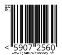 Na zdjęciu jest przedstawiony kod kreskowy