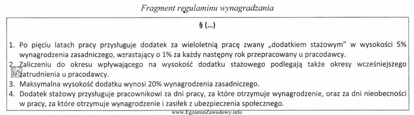 Jeżeli wynagrodzenie zasadnicze pracownika wynosi 3 500,00 zł, dodatek motywacyjny 10%, a 