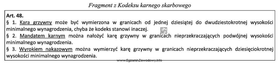 Na podstawie przepisów Kodeksu karnego skarbowego ustal, ile wynosi 