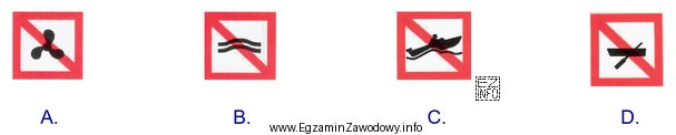 Który ze znaków określa zakaz wytwarzania fali 