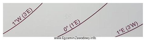 Na wycinku z mapy przedstawiono