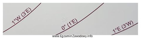 Na wycinku z mapy przedstawiono