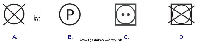Wskaż znak, który zawiera informację 