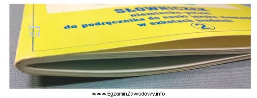 Którą metodą skompletowano wkład oprawy przestawionej na rysunku?