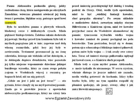 Zaznaczony na rysunku kolorem żółtym błąd składu to