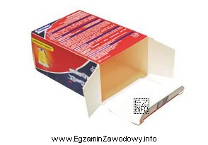 Jak w opisie technologicznym oznacza się kolorystykę opakowania przedstawionego na 