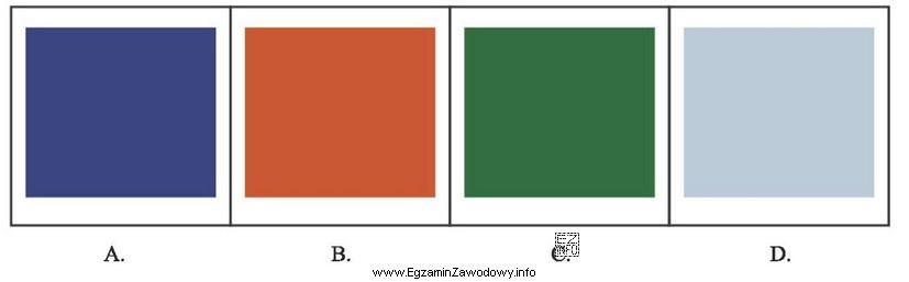 Która barwa odpowiada składowi: 100%C, 85%M, 0%Y, 20%K?