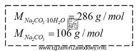Ile gramów Na<sub>2</sub>CO<sub>3</sub>·10H<