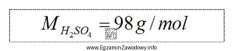 Ile moli kwasu siarkowego(VI) zawiera 800 g roztworu o stęż