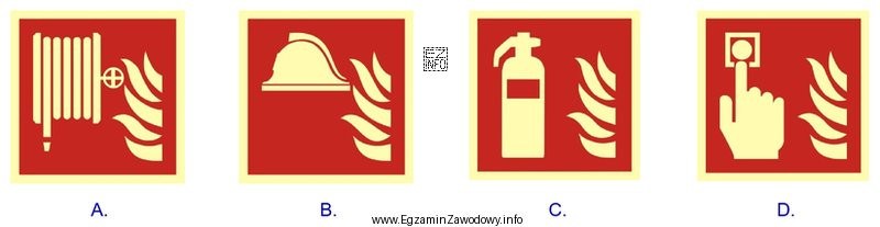 Który z podanych znaków (tło w kolorze 