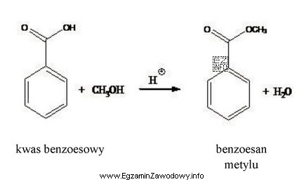 Do reakcji estryfikacji użyto 150 g kwasu benzoesowego (M = 122,12 g/