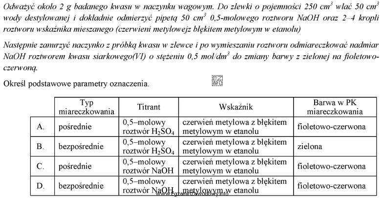 W celu oznaczenia zawartości kwasu azotowego(V) w technicznym 