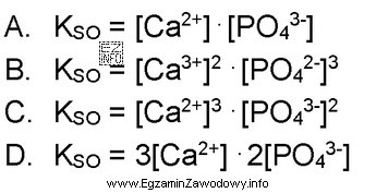 Iloczyn rozpuszczalności trudno rozpuszczalnego związku Ca<sub>3</sub>(