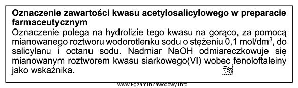 Na podstawie zamieszczonego opisu wskaż, którą metodę stosuje się 