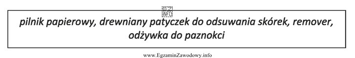 W którym zabiegu stosuje się zamieszczone w ramce wyposaż