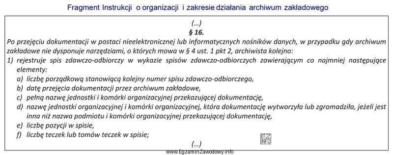 Którego rozdziału Instrukcji o organizacji i zakresie dział