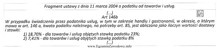 Osoba fizyczna prowadzi sklep detaliczny od 01.01.2014 i od tego momentu 