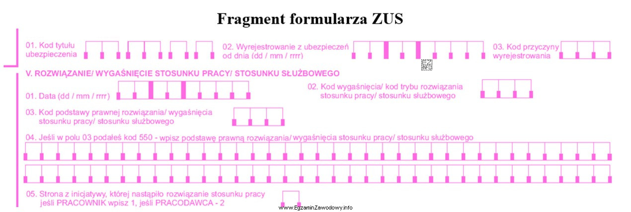 Przedstawiony fragment formularza posiada symbol
