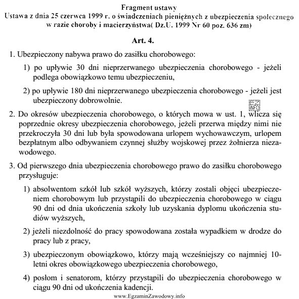 Pracownik, który nie legitymuje się 10-letnim stażem pracy 