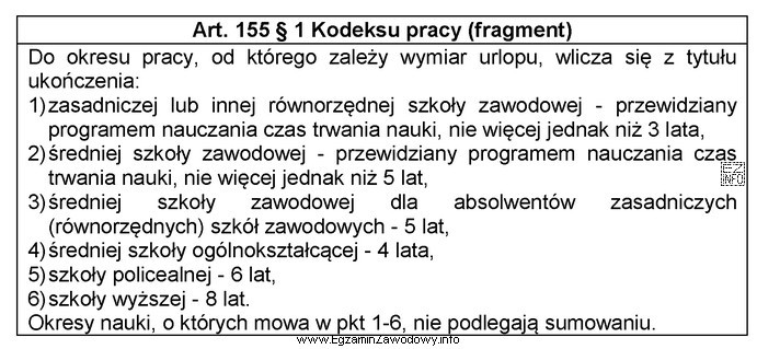 Pracownik, który jest absolwentem studiów licencjackich i przepracował 3 