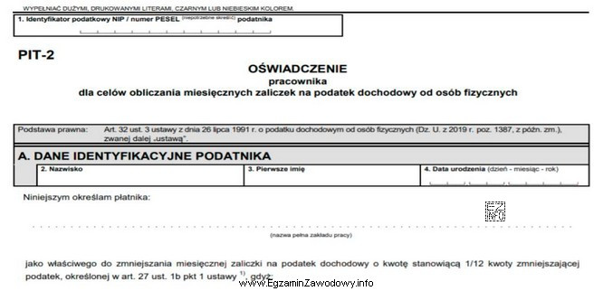 Fragment zamieszczonego oświadczenia jest podstawą do