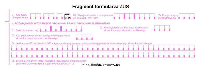 Przedstawiony fragment formularza posiada symbol