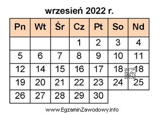 Pracownik zatrudniony na umowę o pracę na 1/2 etatu wykonuje pracę 