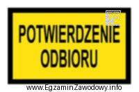 Umieszczenie na przesyłce zamieszczonej nalepki oznacza, że jest to