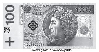 Banknot o nominale 100 zł jako jedyny posiada zabezpieczenie w postaci