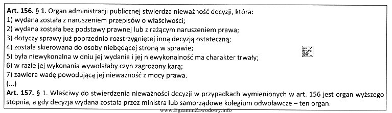 W świetle powołanych przepisów Kodeksu postępowania administracyjnego 