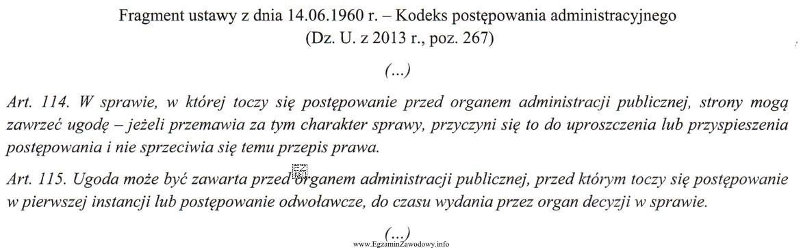 Z przytoczonych przepisów wynika, że ugoda w postę