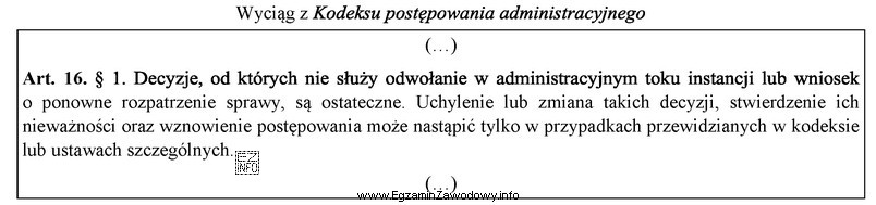 Którą zasadę postępowania administracyjnego wyraża przytoczony przepis?