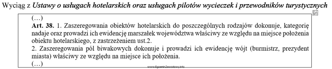 Zgodnie z przytoczonym przepisem ewidencję pól biwakowych w gminie 