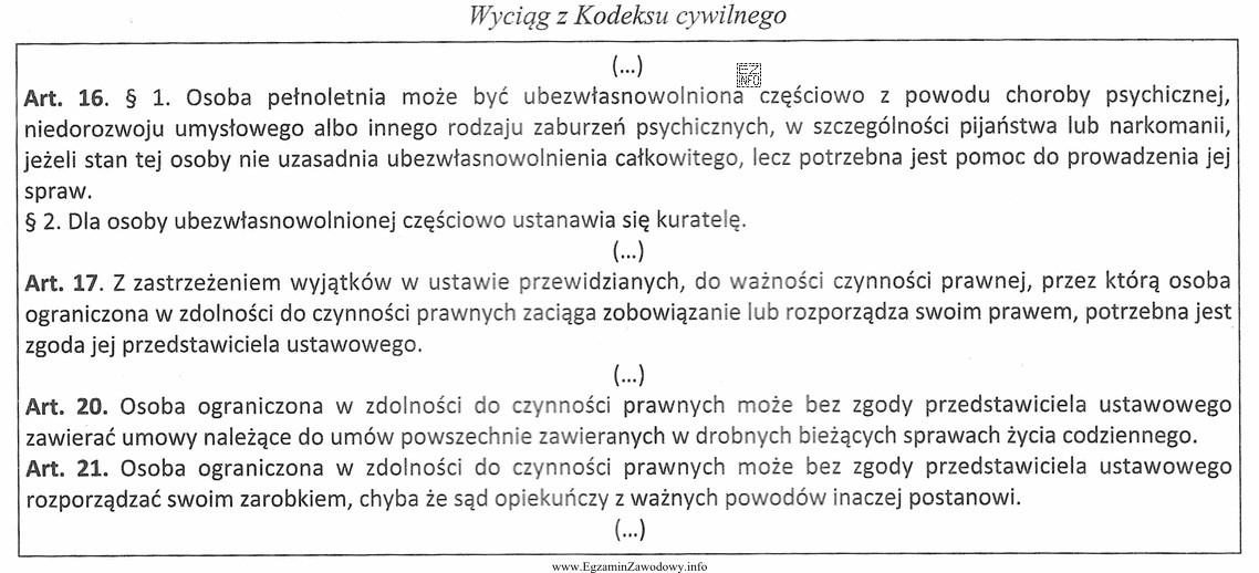 Niepracujący i niezarabiający 23-letni Janusz Podowski, wobec któ