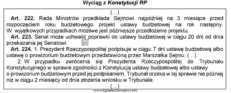 Z przedstawionych przepisów wynika, że Senat może uchwalić 