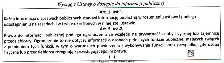 Stosując zamieszczone przepisy, prezydent miasta powinien odmówić udostę